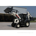 Earthwork 8200kg Wheel Backhoe Loader With Diesel Engine Shoveling Sand